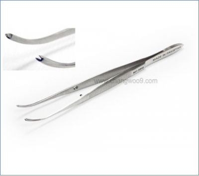 안과핀셋 유구 곡(Iris Tissue Forceps Curved)01-3340